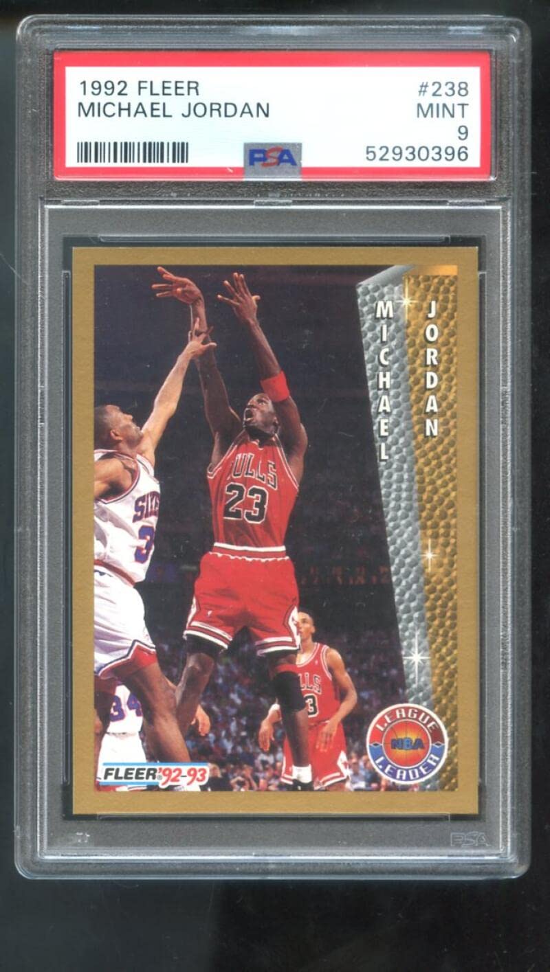 Amazon.com: 1992-93 Fleer #238 Michael Jordan PSA 9 Graded